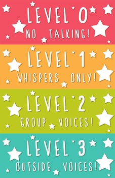 Preview of Printable Voice Level Charts - Freebie!