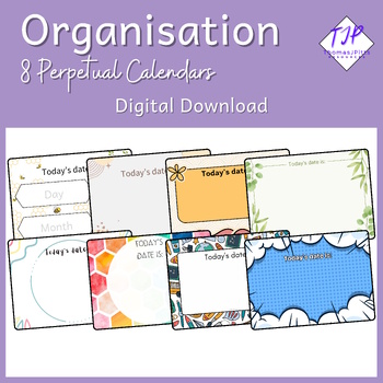 Preview of Printable Wall Calendar for Kids | Classroom Perpetual Calendar | Morning Board