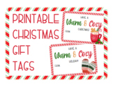 Printable Warm and Cozy Christmas Gift Tags, Gift Tags fro