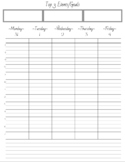 Printable Weekly Planner with Month in Review - ADHD Assis
