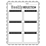Printable Weekly Reflection Worksheets