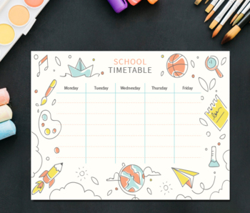 Preview of Printable Weekly planner, daily planner, daily organizer, digital weekly planner