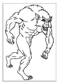 Printable Werewolf Coloring Pages Collection - Unleash Your Creativity ...