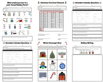Preview of Printable Winter Activity Packet