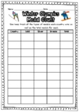 Printable Winter Olympics Medal Count Tally Worksheets