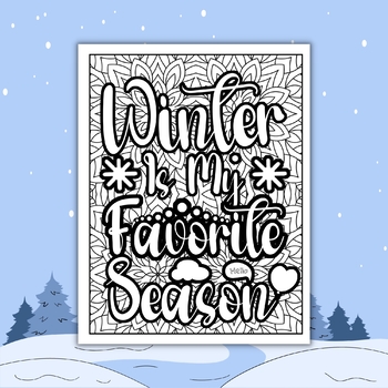 Our winter, maybe the warmest moment, dear winter coloring book by