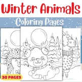 Printable Winter Spring Animals Coloring Pages Sheets - Ma