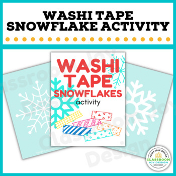 Printable Winter Washi Tape Activity for Toddlers