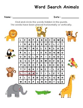 Word Search Worksheets by THEHAPPYFAMILY | TPT