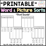 Printable Word Sort: "Glued Sounds"