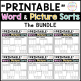 Printable Word Sorts: The Bundle