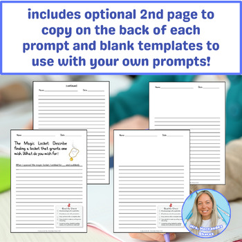 Printable Writing Activities Daily Journal Prompts with Pictures