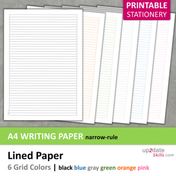 Preview of Printable Writing Paper | A4 Lined Paper Narrow Rule