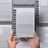Piano Instrument Music Themed Writing Paper - 19 Styles