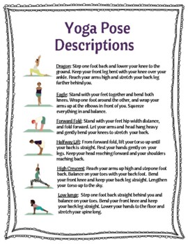 printable yoga games for kids with 24 yoga poses by