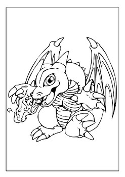 Printable Yu gi oh Coloring Pages: Bring the Duel Monster Card Game to ...