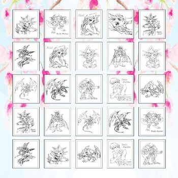 free yu gi oh coloring pages