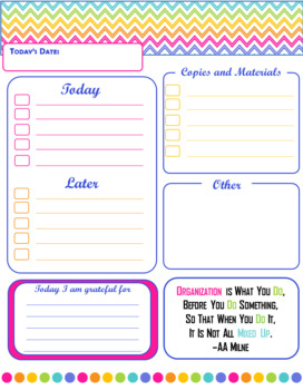 Printable and Easy To do list- inspirational and colorful by Teaching ...