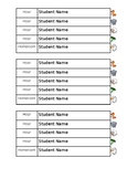 Printable and Editable Classroom Desk Name Tag/Labels by P
