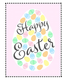 Preview of Printable and Editable Easter Cards