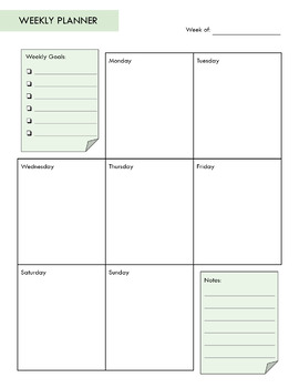 Printable and Fillable Weekly Planner 2023 by Online knowledge resources