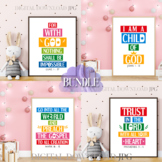 Printable bible verse posters bundle Vol. 40 - Rainbow col