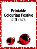 Printable colouring Gift tags