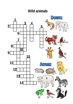 printable crossword puzzles for kids by k for kreativ tpt