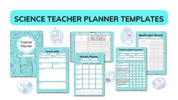 Preview of Printable digital planning templates for science teachers