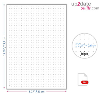 printable dot paper 0 6 cm 0 24 grid 6 dot colors a4 size pages