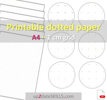 Preview of Printable dot paper 1 cm ≈ 0.39'' grid A4-size