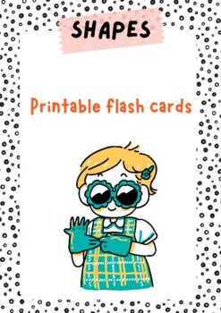 Preview of Printable flash cards of shapes.