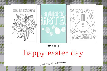 Preview of Printable happy Easter spring Coloring Pages activities for Kids