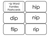 Printable ~ip Word Families Flash Cards.  Prints 10 cards.