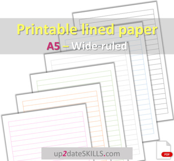 wide rule lined paper teaching resources teachers pay teachers