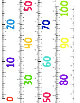 This printable template has multiple 15-cm rulers per page, each one with a  different colored background. Free…