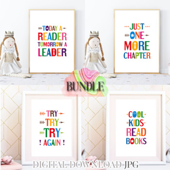 Preview of Printable motivational posters bundle for classroom decor