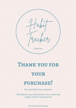 Preview of Printable or Digital Habit Trackers for Teachers!