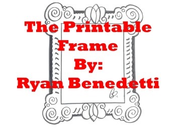 Preview of Art: Printable picture Frame
