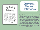Printable student dictionary word wall book sight words
