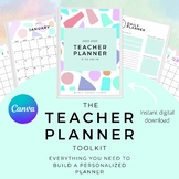Printable teacher planner 2023, daily planner, school plan