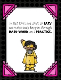 Printable words: In this room we don't do easy we make eas