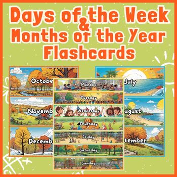 Preview of Printables Days of the Week and Months of the Year Worksheets