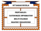 Printables : Graphic Organizer - Categorize