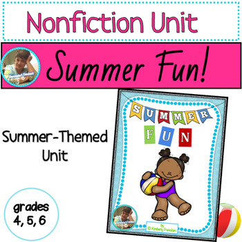 Preview of Printables and Task Cards for Informational Text Review: Summer Fun!