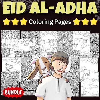Preview of Printbale Eid Al Adha Coloring Pages Sheets - Fun Muslim Activities - Big Bundle