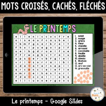 Printemps - Mots croisés, cachés, fléchés - French Spring Crosswords