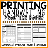 Printing Handwriting Practice Pages