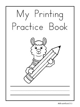 Preview of Printing Handwriting Practice Pages - Animal Themed