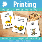 Printing Posters & Penmanship Worksheets: Lowercase Letter